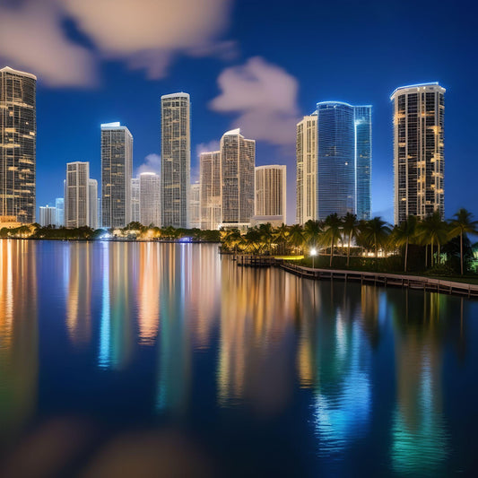 Miami Skyline Diamond Art Kit
