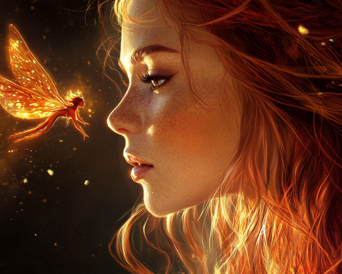Woman And Fire Fairy Diamond Art Kit