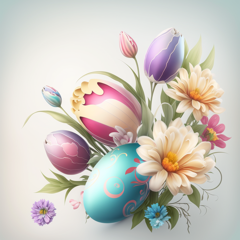 Easter Flowers Diamond Art Kit