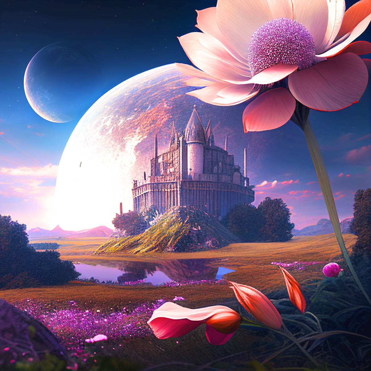Castle Moon Diamond Art Kit