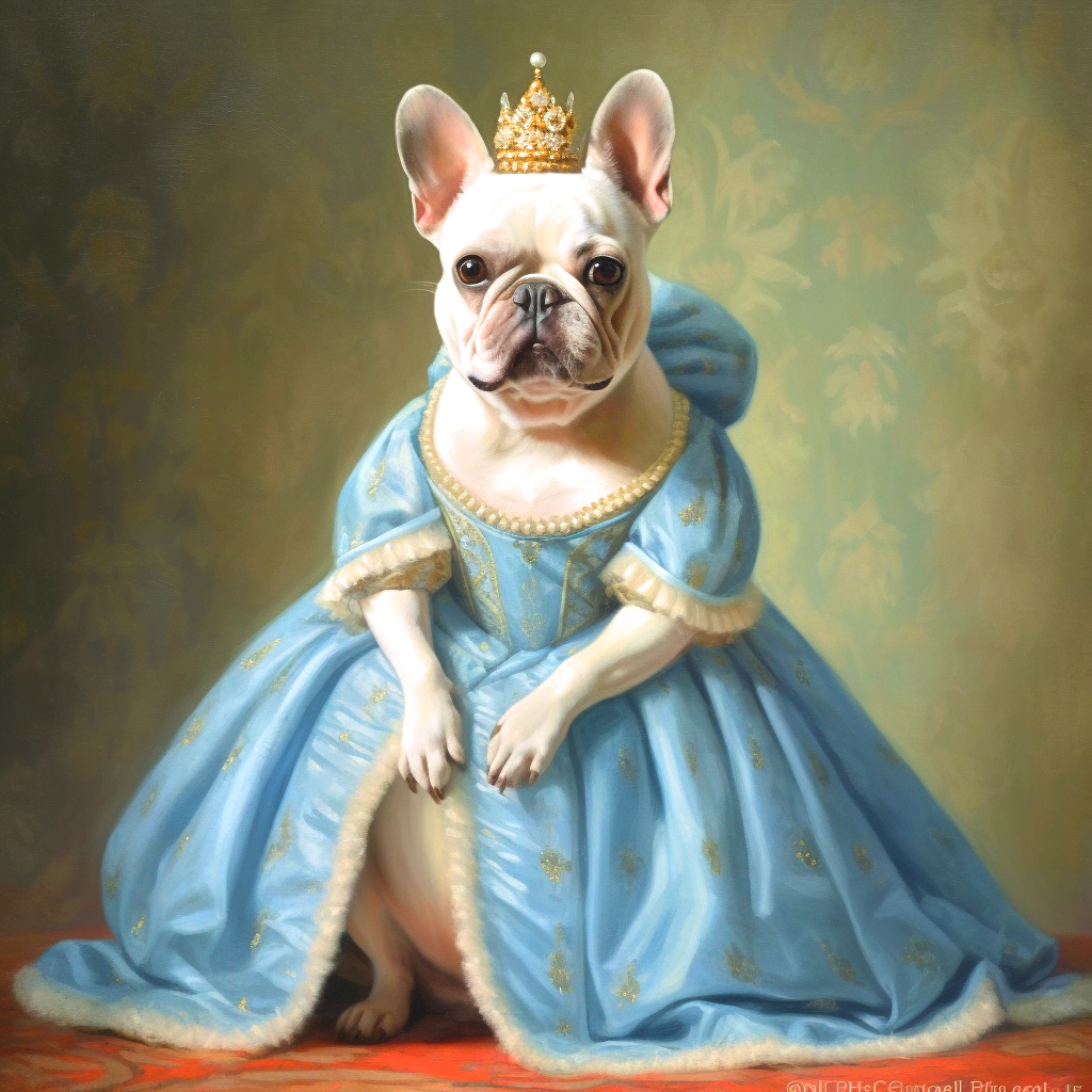 Queen French Bulldog Diamond Art Kit