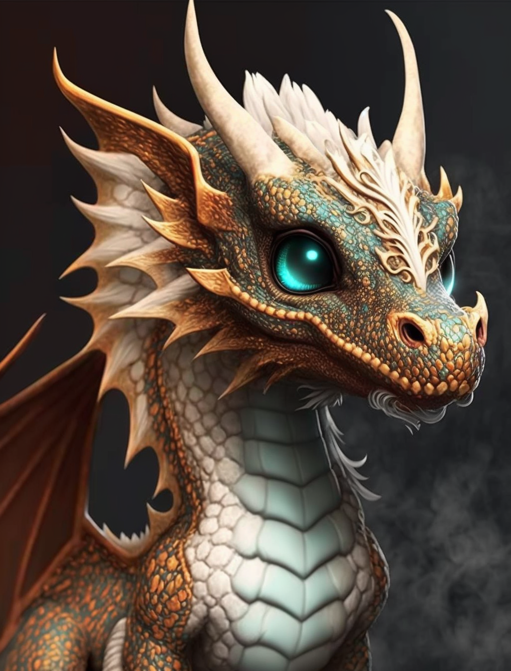 Green Eye Little Dragon Diamond Art Kit