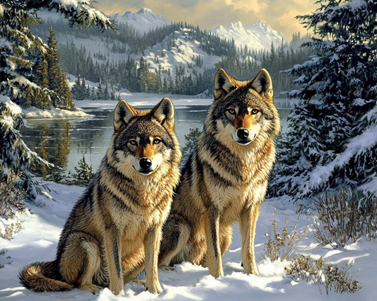 Wolves Diamond Art Kit
