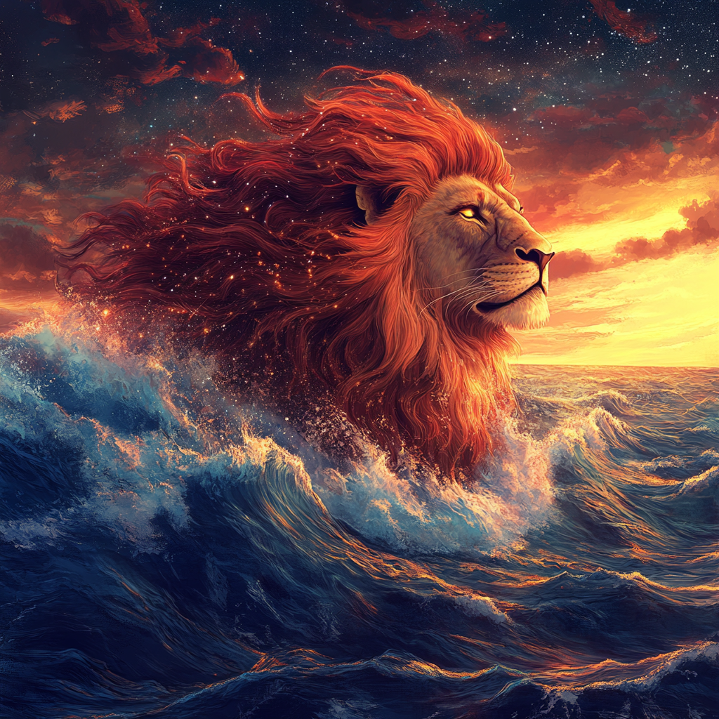 Lion Wave Diamond Art Kit