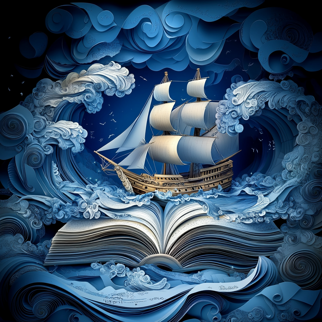 Sailing Ship Book Diamond Art Kit