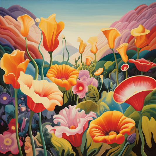 Oversized Abstract Garden Diamond Art Kit