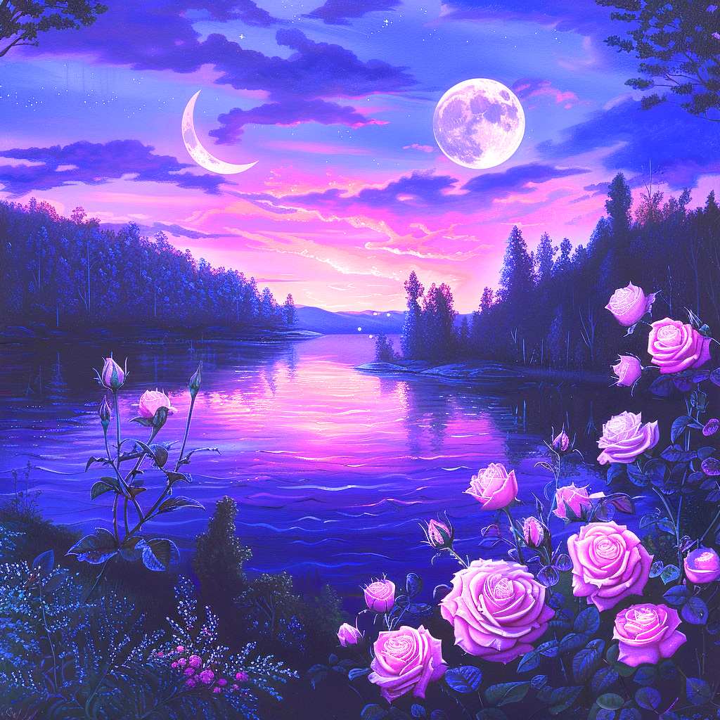Doublemoon Pink Roses Diamond Art Kit