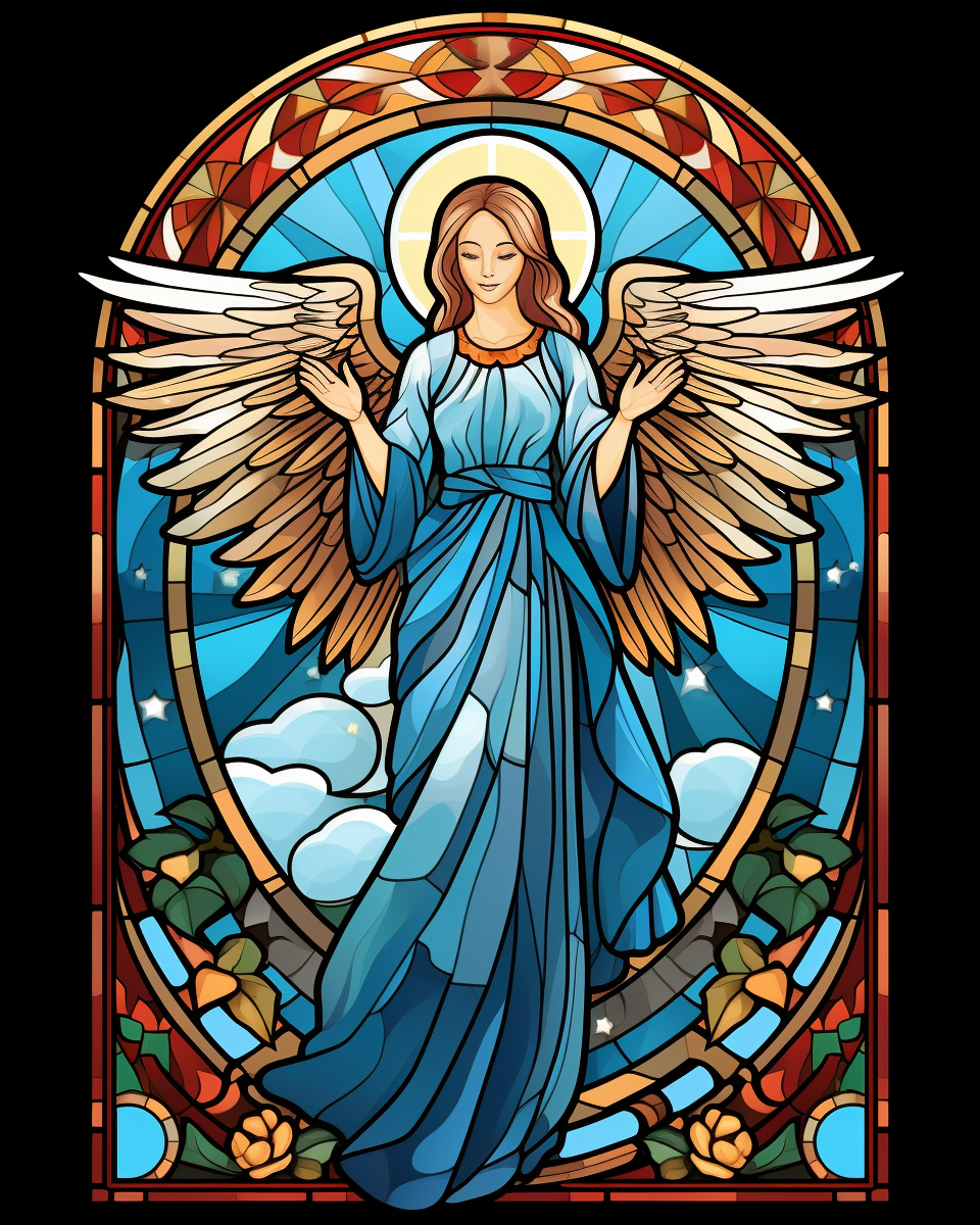 Blue Dress Brown Wing Angel Diamond Art Kit
