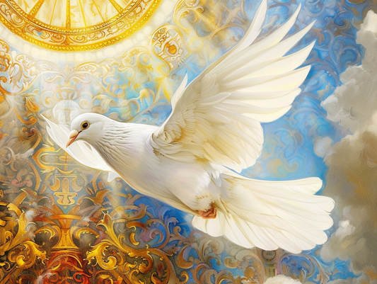 White Flying Dove Diamond Art Kit