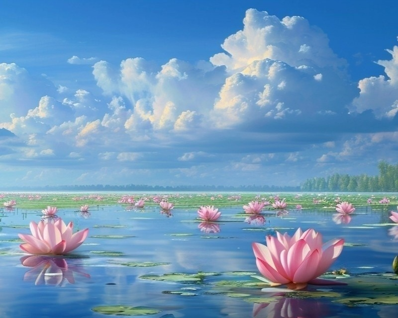 Lotus Garden Diamond Art Kit