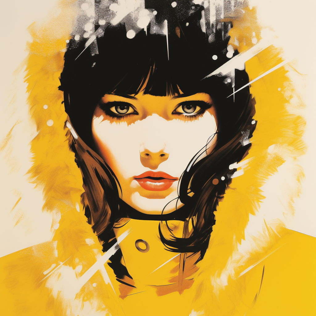 Yellowjacket Abstract Girl Diamond Art Kit