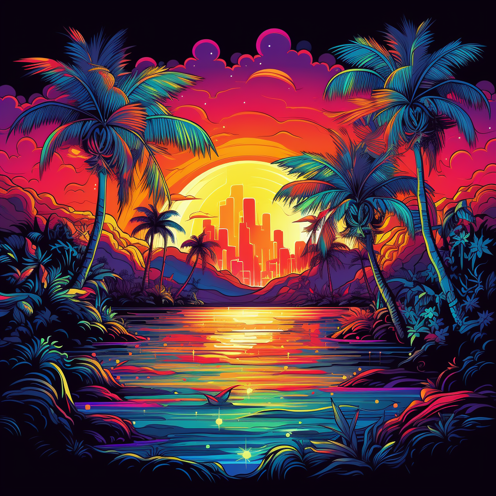 City Sunset Diamond Art Kit