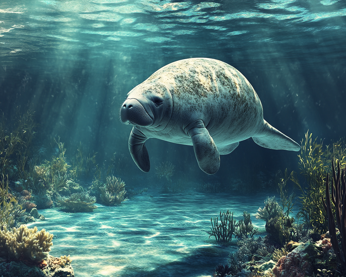 Manatee Sunrays Diamond Art Kit