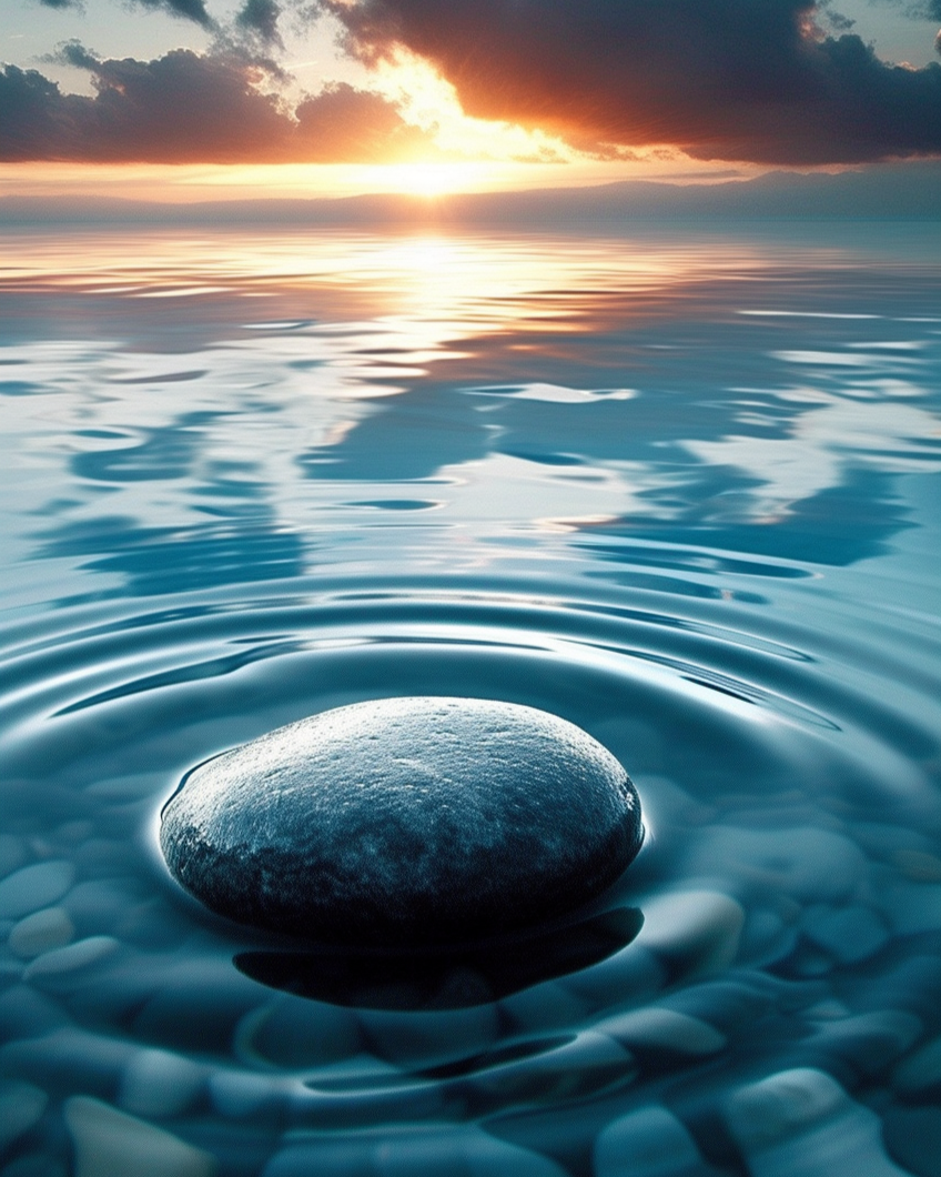 Rock In The Water Diamond Art Kit