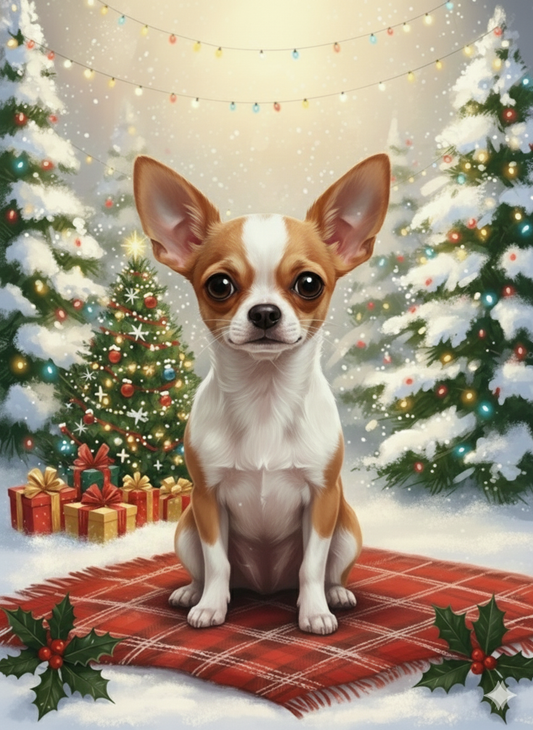 Chihuahua Christmas Diamond Art Kit