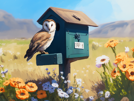 Barn Owl Box Diamond Art Kit