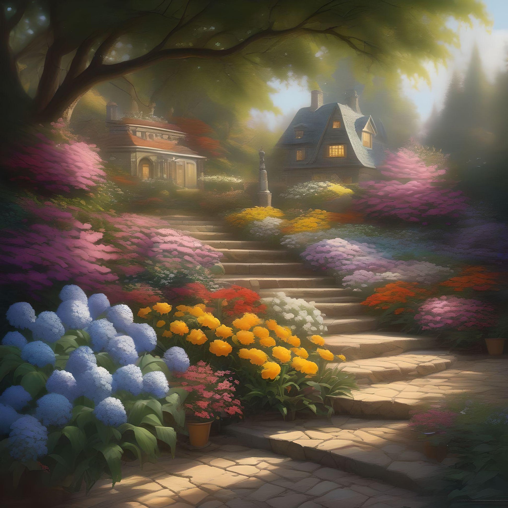 Two Homes Garden Steps Diamond Art Kit