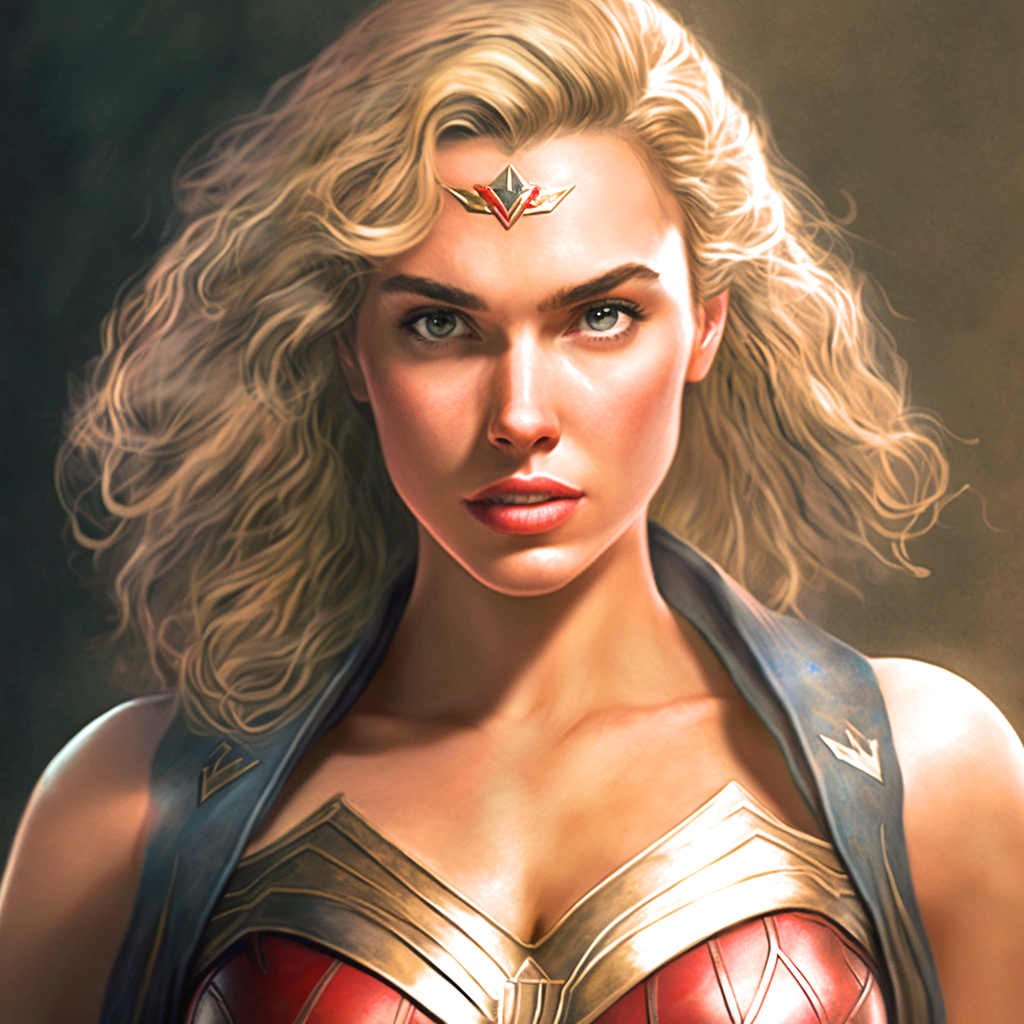 Blonde Wonderwoman Diamond Art Kit