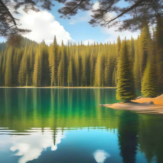 Pine Tree Lake Diamond Art Kit