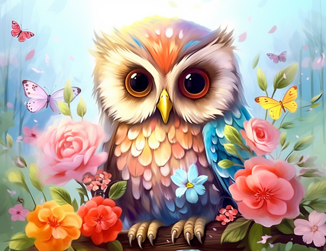 Paste Lowland Flowers Diamond Art Kit