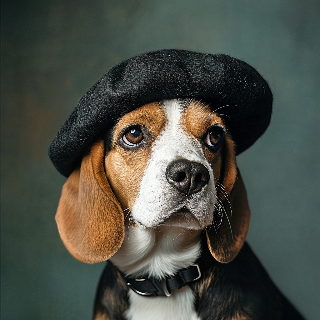 Beret Beagle Diamond Art Kit