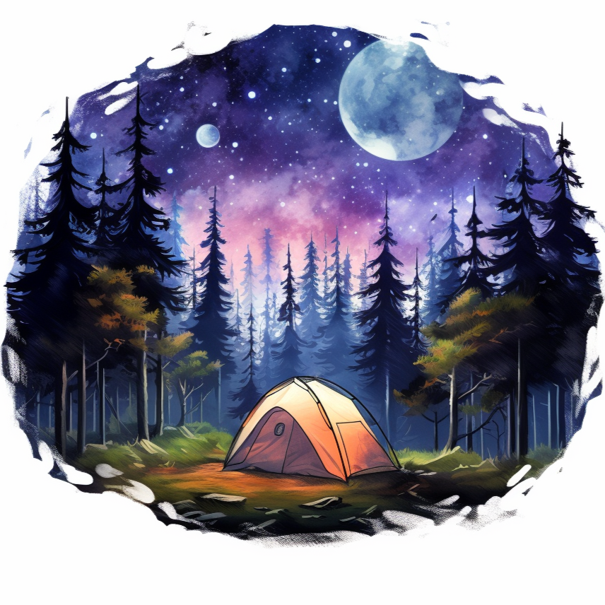 Camping Under The Stars Diamond Art Kit