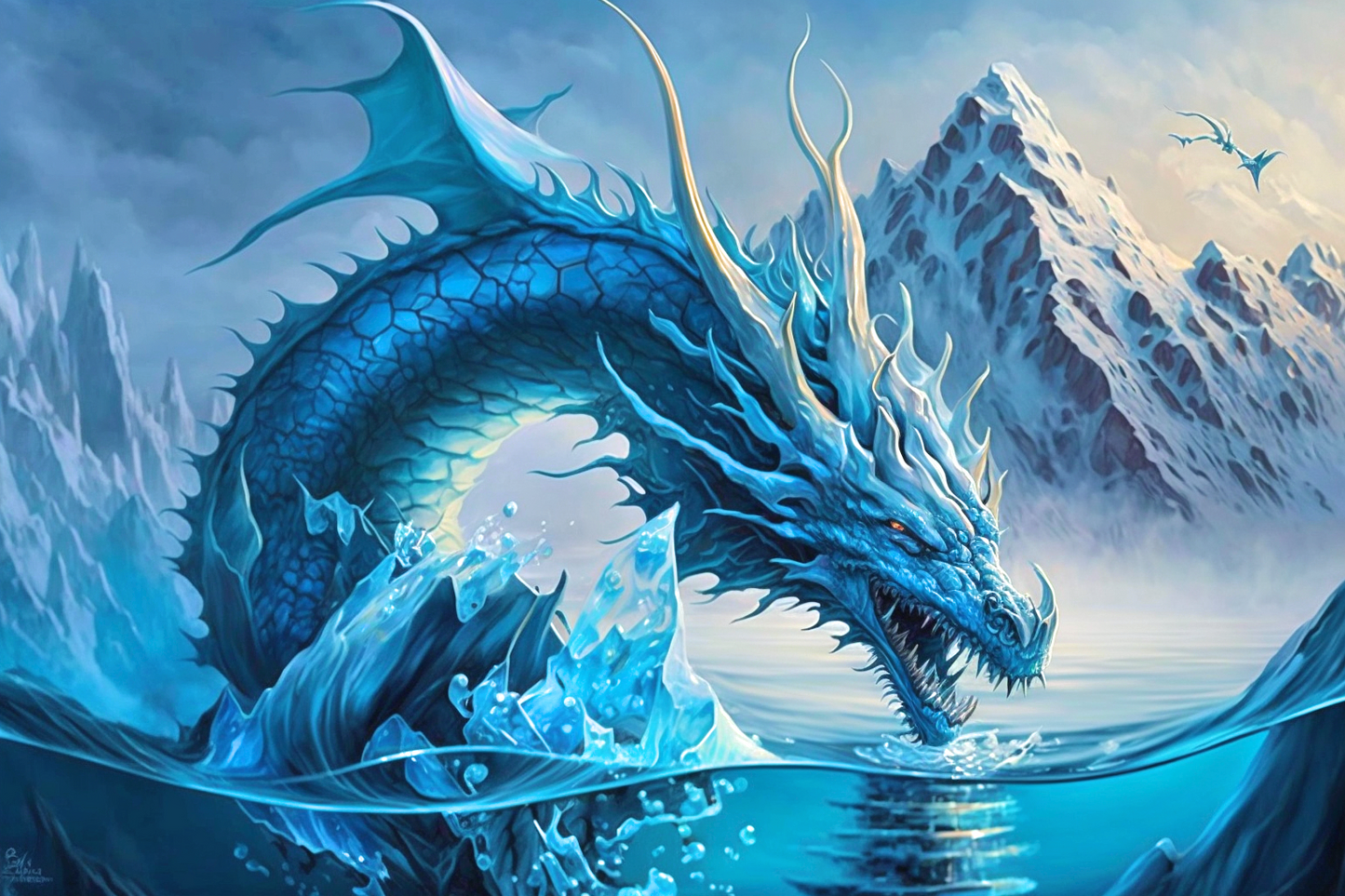 Iced Dragon Diamond Art Kit