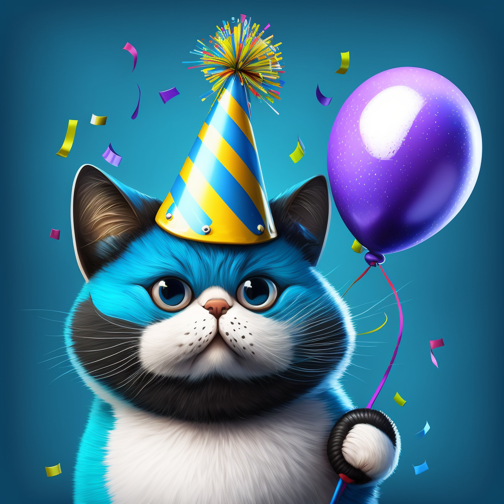 Bluecat Birthday Diamond Art Kit