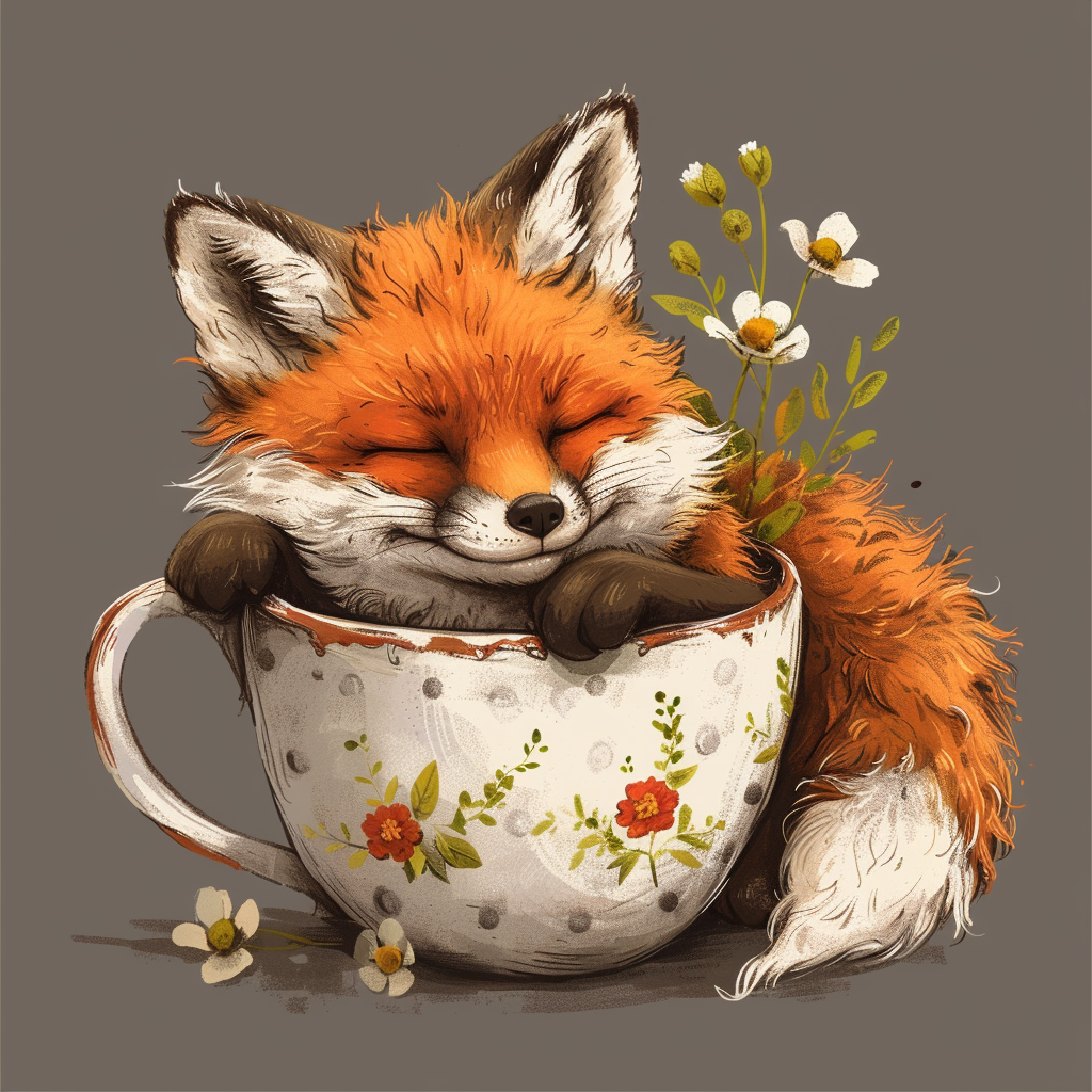 Teacup Fox Diamond Art Kit