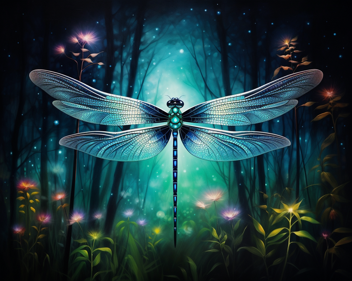 Mid Flight Dragonfly Diamond Art Kit