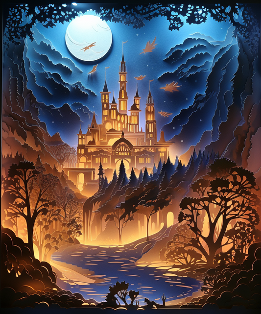 Golden Castle Diamond Art Kit