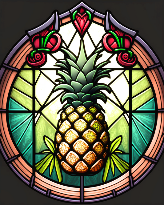 Abstract Pineapple Panel Diamond Art Kit
