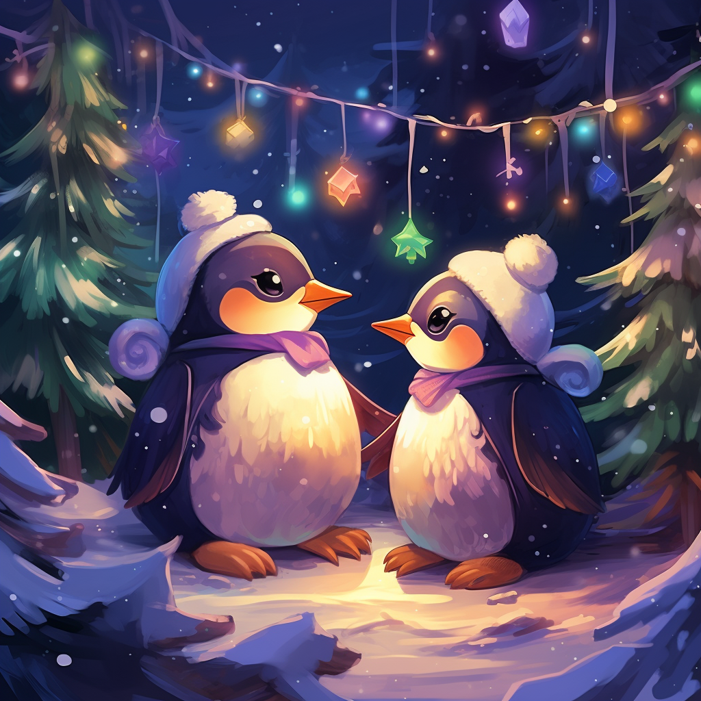 White Hat Penguins Diamond Art Kit