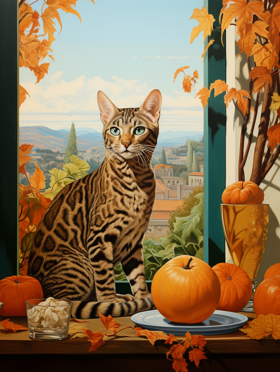 Bengal Pumpkins Diamond Art Kit