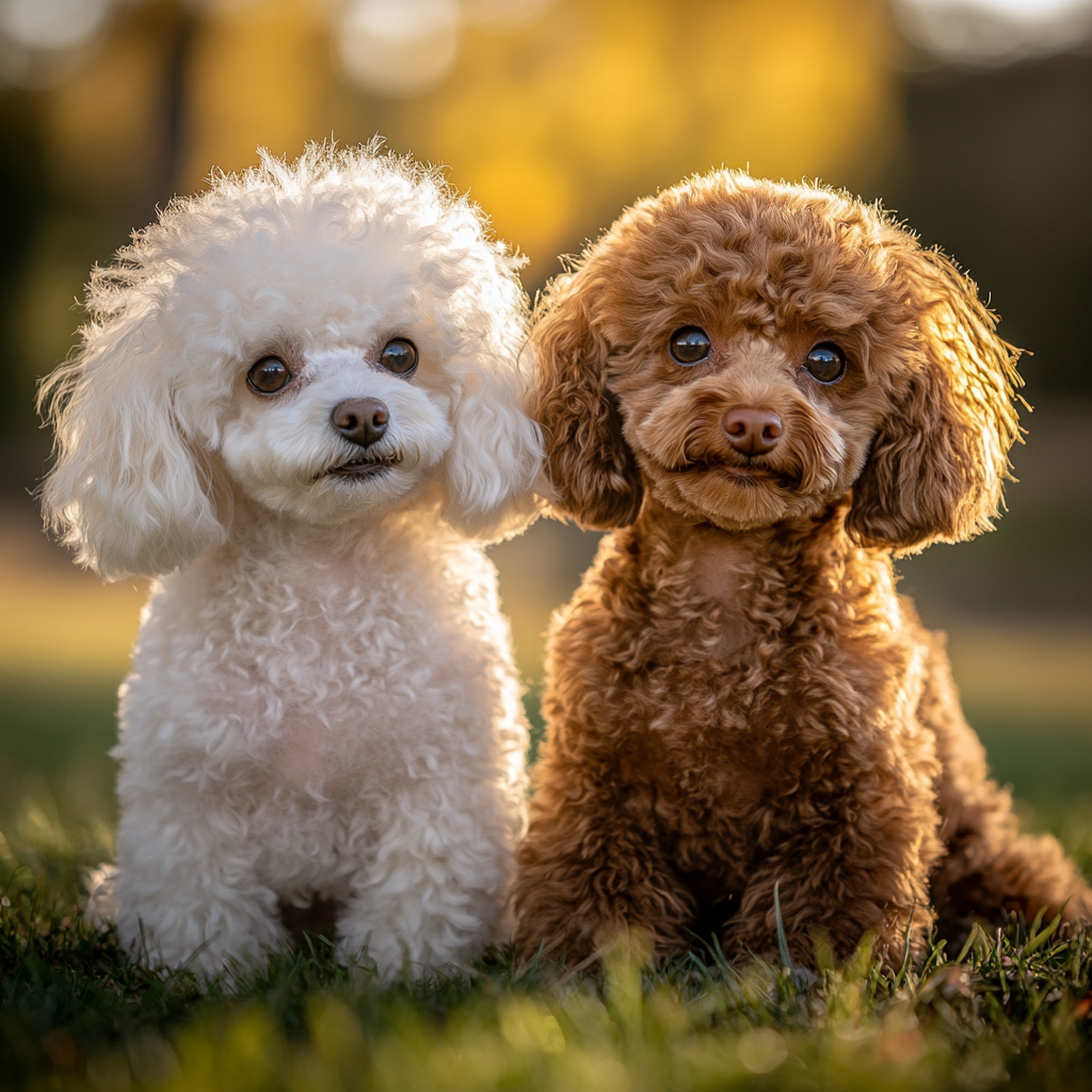 Two Poodles In The Sun Diamond Art Kit