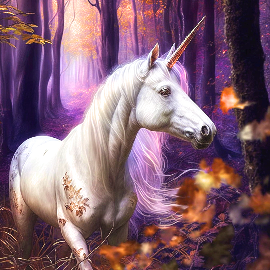 Purple Forest Unicorn Diamond Art Kit