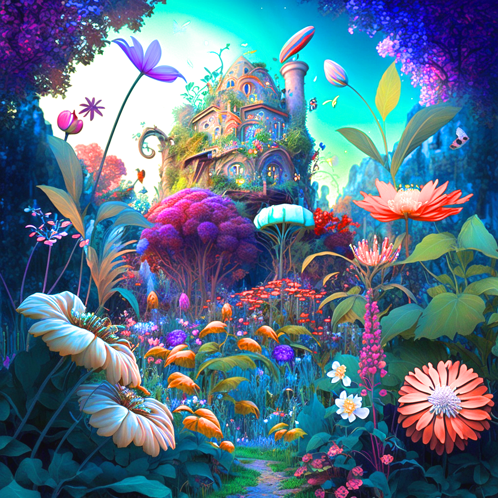 Magical Castle Garden Diamond Art Kit