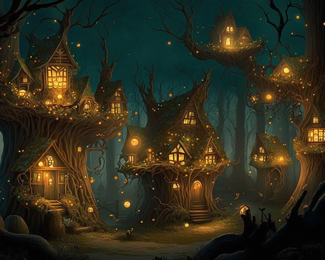 Fairy Houses Diamond Art Kit