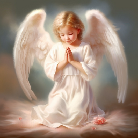 Praying Girl Angel Diamond Art Kit