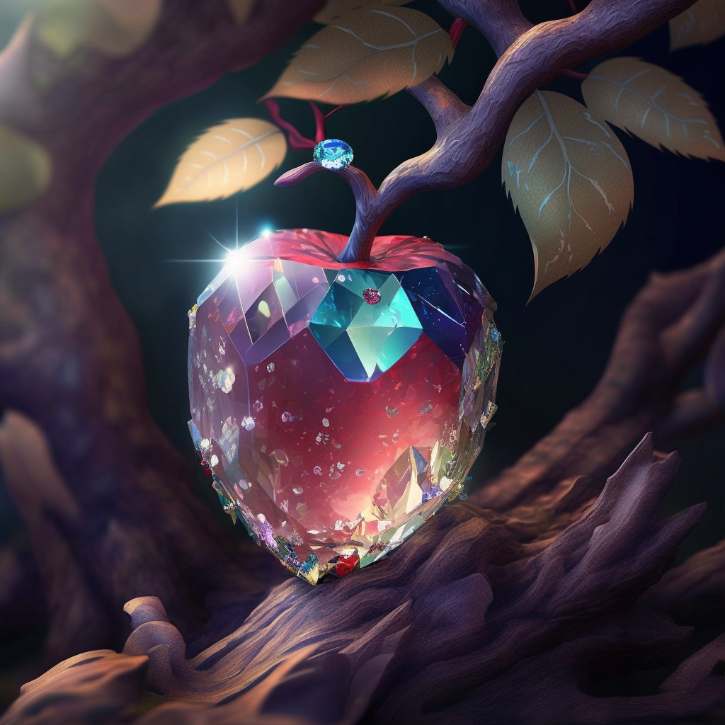 Crystal Apple Diamond Art Kit