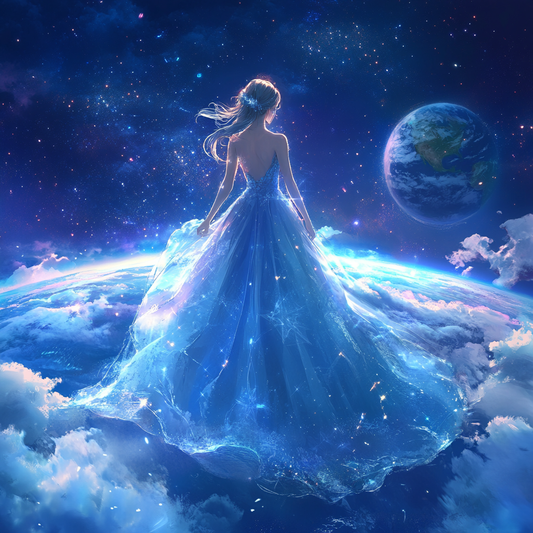 Earth Galaxy Girl Diamond Art Kit