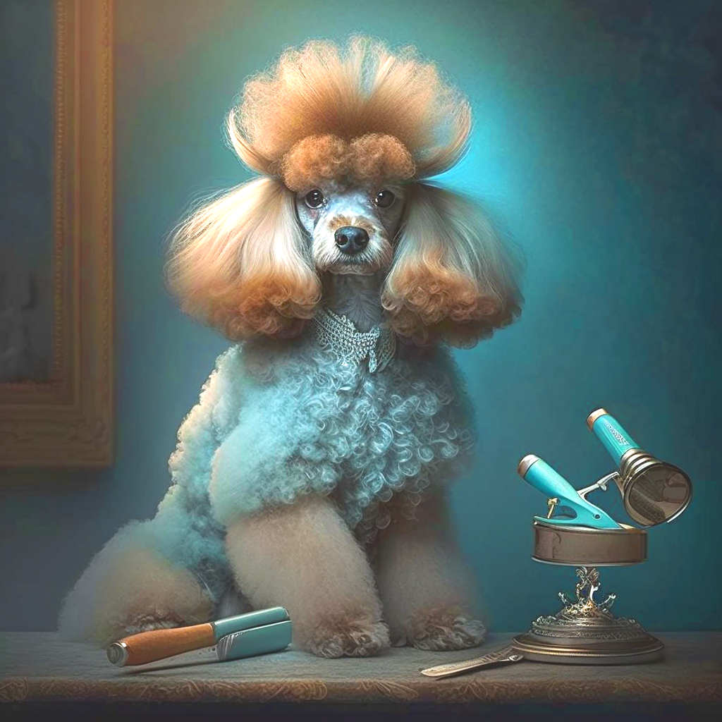 Styling French Poodle Diamond Art Kit