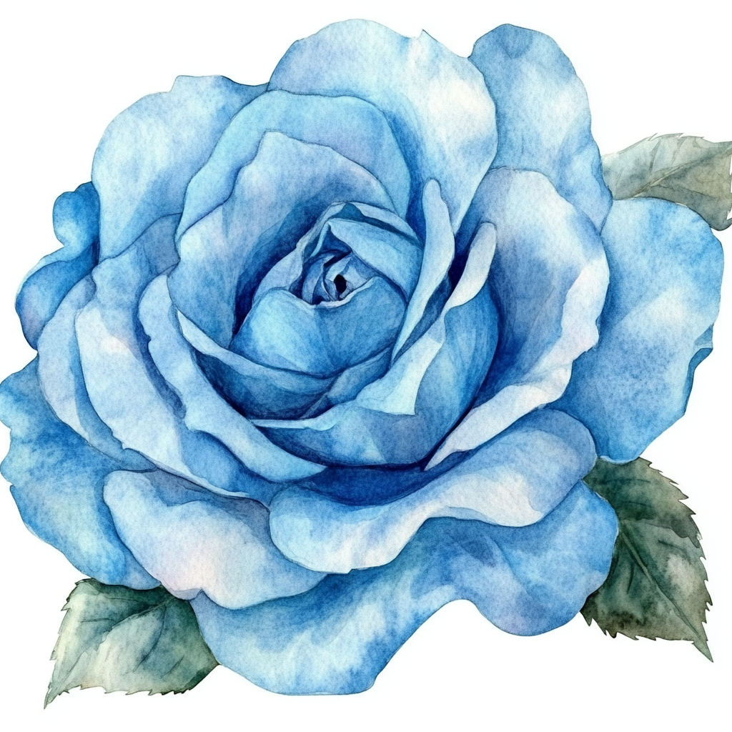 Blue Shaded Rose Diamond Art Kit
