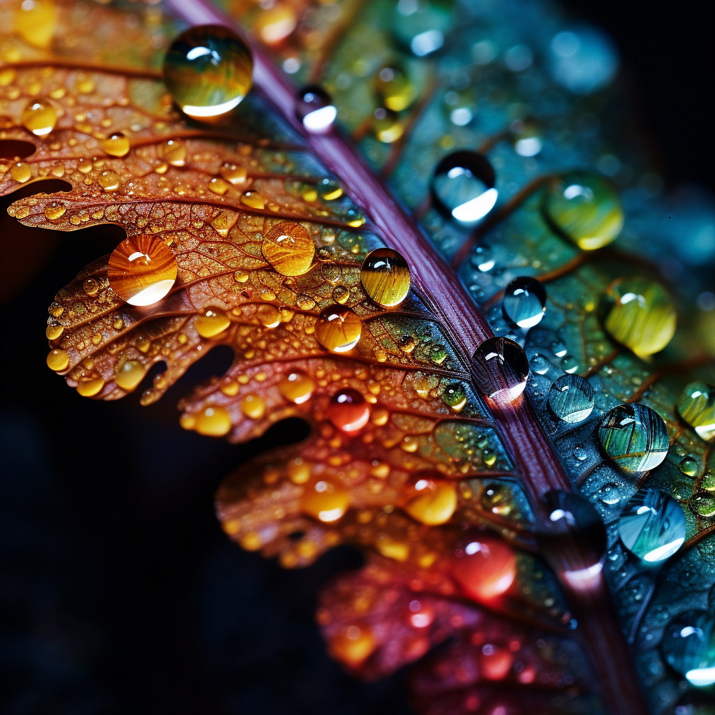 Rainbow Leaf Dew Diamond Art Kit