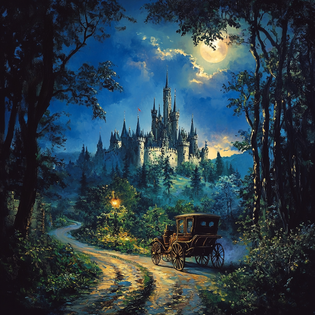Old Car Castle Diamond Art Kit