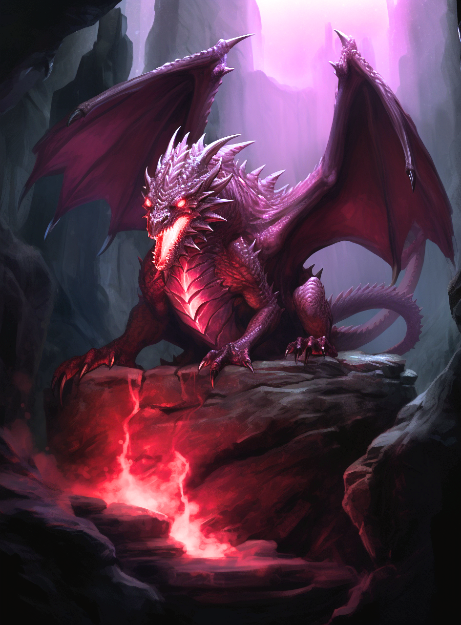 Dark Purple Dragon Diamond Art Kit