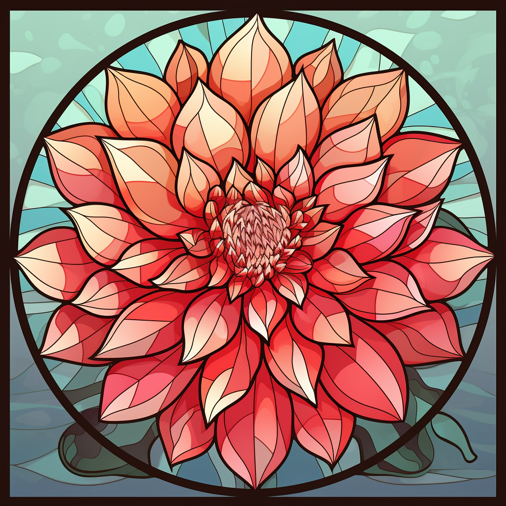 Dahlia Mandala Abstract Diamond Art Kit