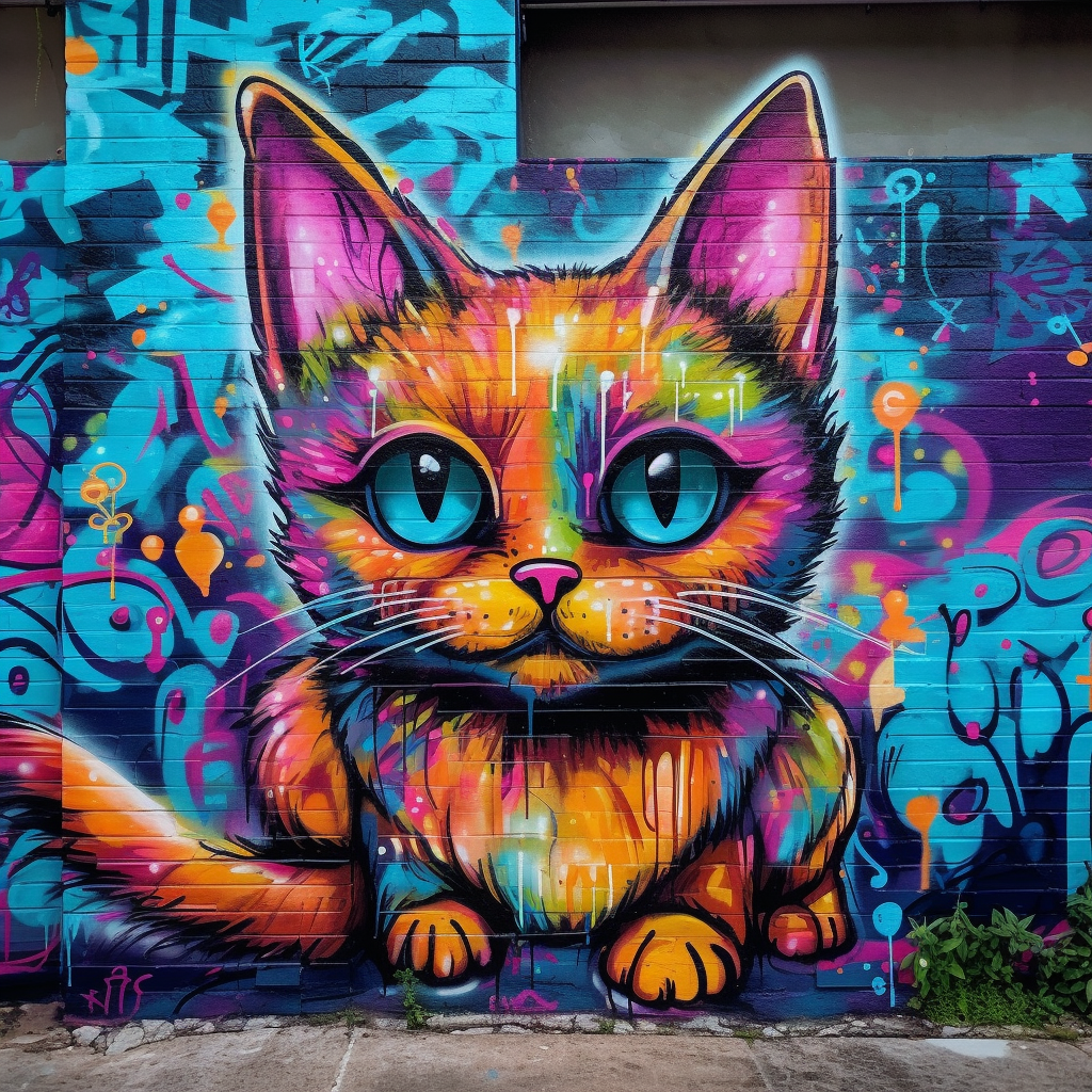 Graffiti Cat Diamond Art Kit
