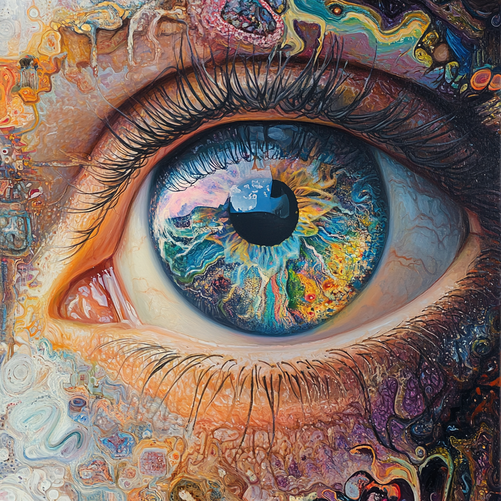 Painted Iris Eye Diamond Art Kit