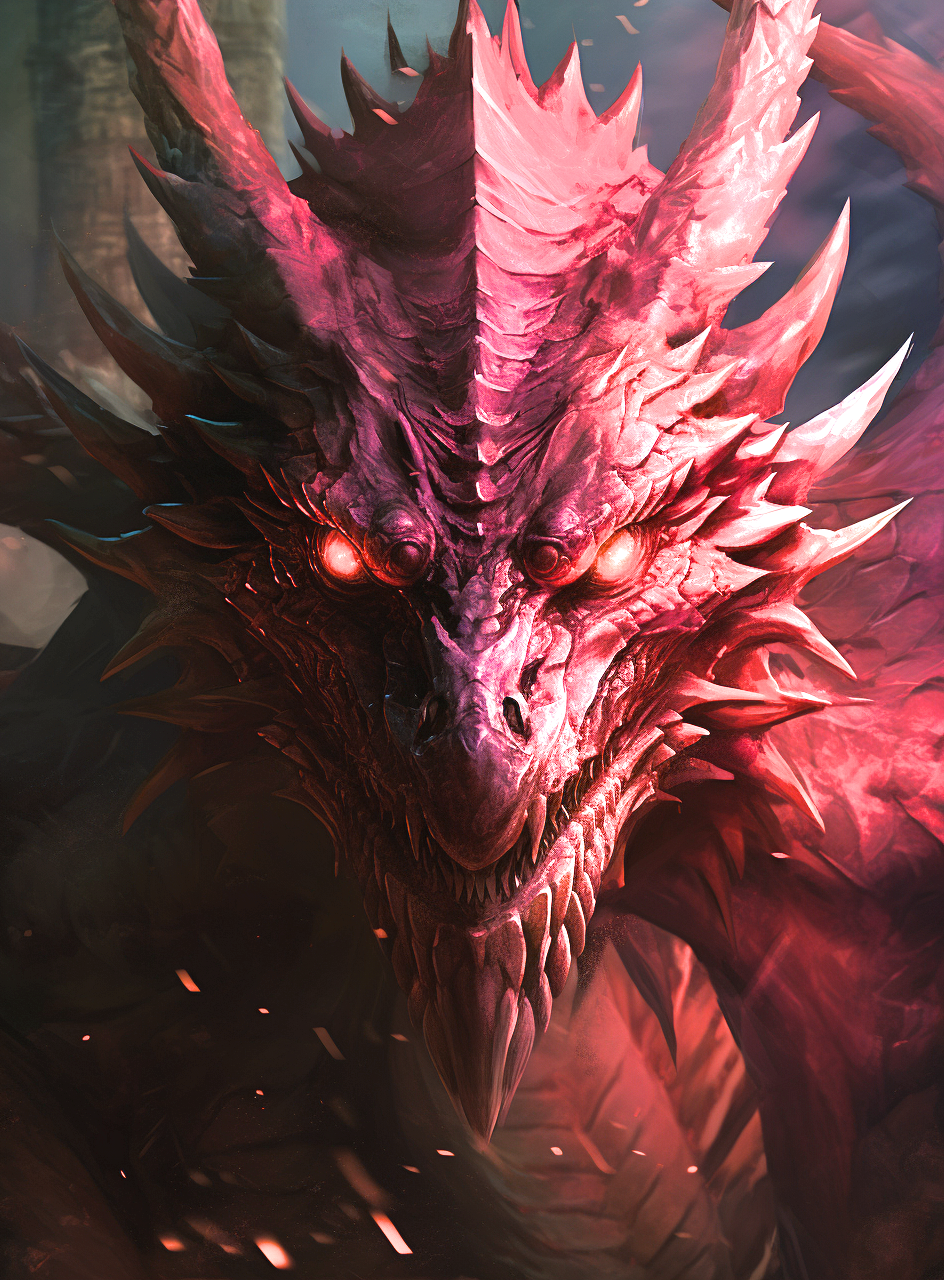 Orange Eye Red Dragon Diamond Art Kit